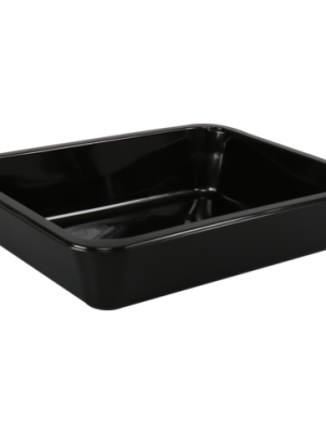 Bak | PP | 1-vaks | menubak | 227x178x49mm | zwart | 50 stuks
