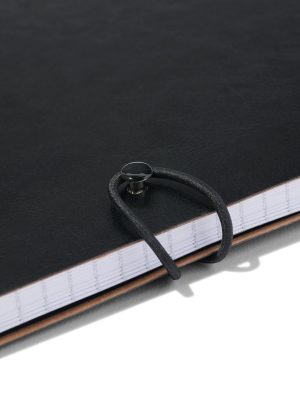 HEMA Notitieboek Gelinieerd PU Zwart 18.5x25.5