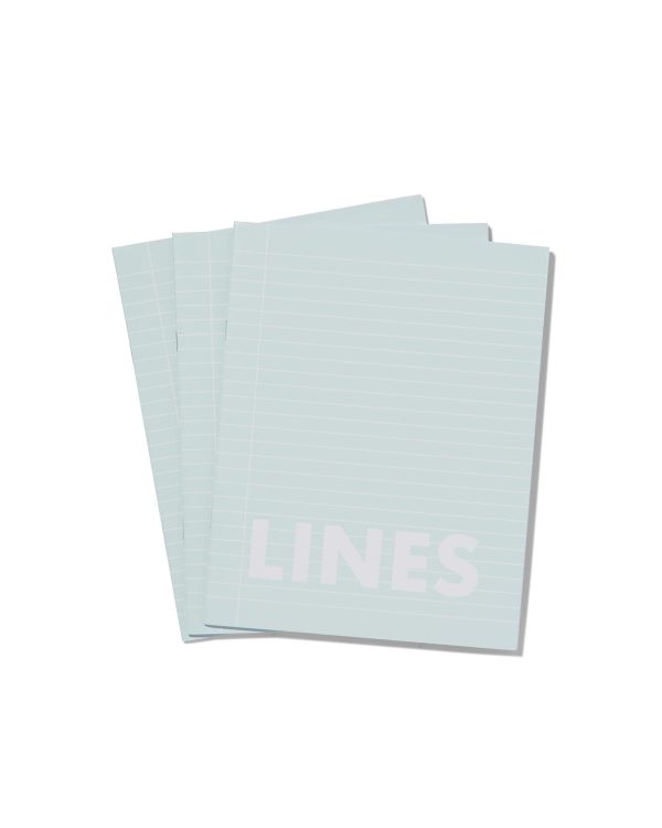 HEMA Schriften A5 Gelinieerd - 3 Stuks