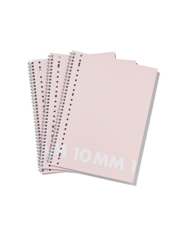HEMA Collegeblok A4 - Geruit 10 X 10 Mm - 3 Stuks