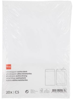HEMA Enveloppen C5 - 20 Stuks (wit)