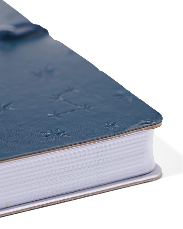 HEMA Notitieboek A5 Gelinieerd PU Blauw
