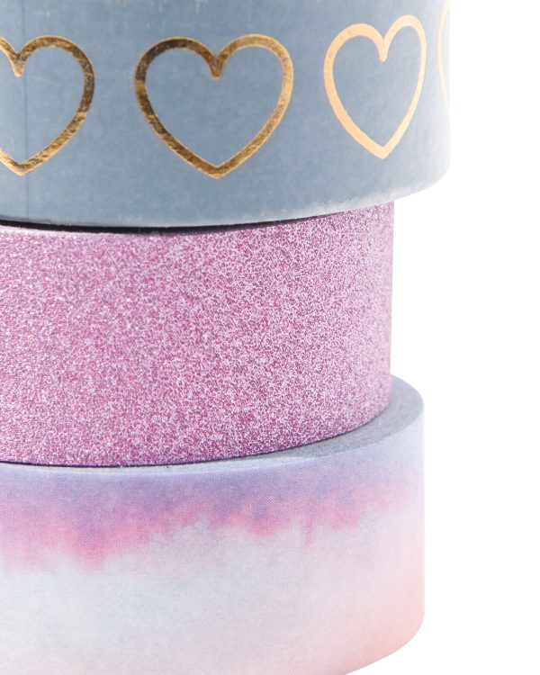 HEMA Washi Tapes Met Glitters - 3 Stuks