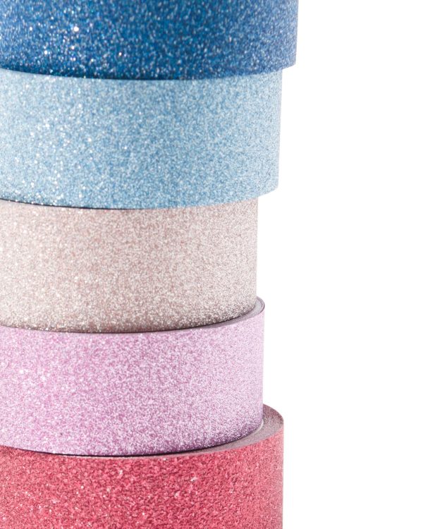 HEMA Washi Tapes Met Glitters - 5 Stuks