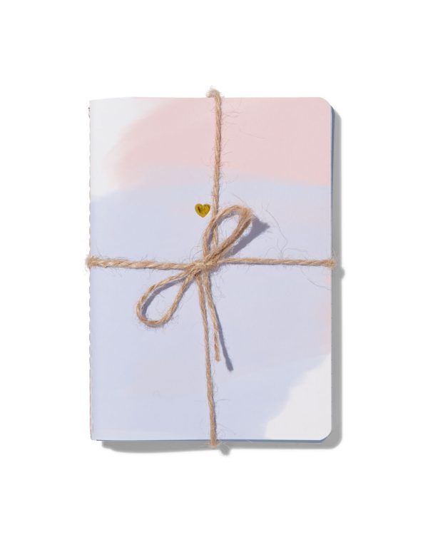 HEMA Schriften A6 Gelinieerd - 3 Stuks (paars)
