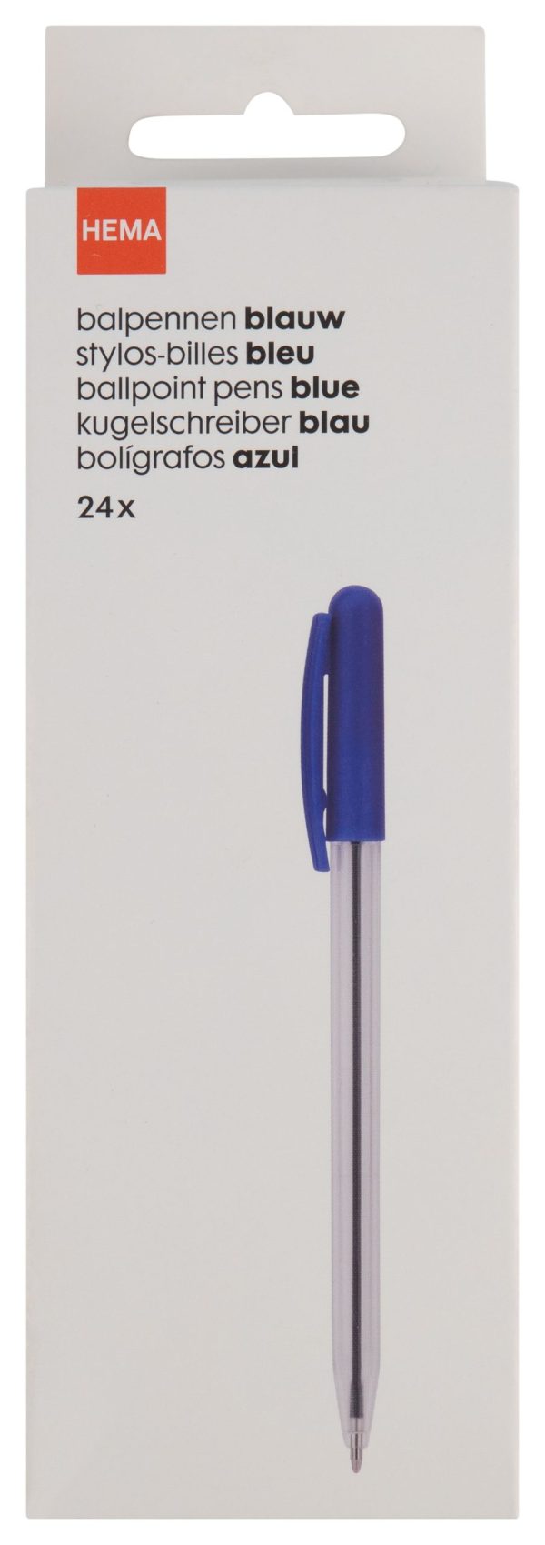 HEMA Balpennen Blauwschrijvend - 24 Stuks