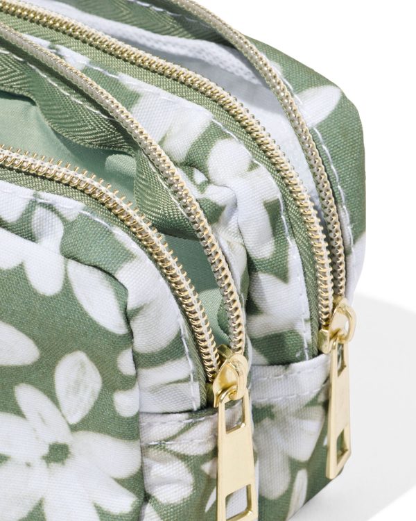 HEMA Etui Met Dubbele Rits Bloemen