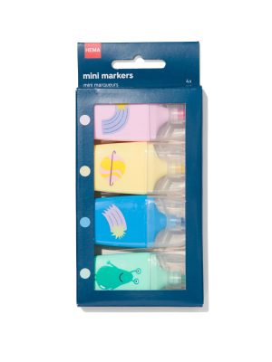 HEMA Mini Markers Universum - 4 Stuks