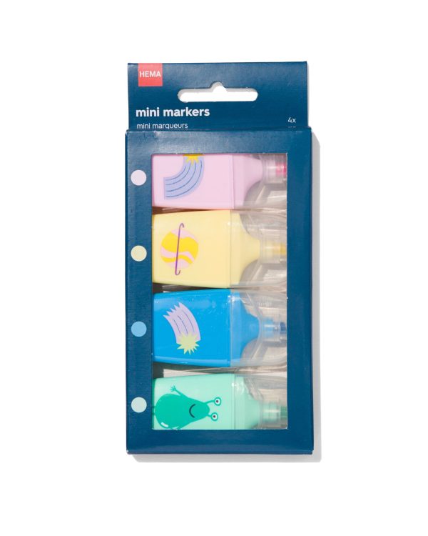 HEMA Mini Markers Universum - 4 Stuks