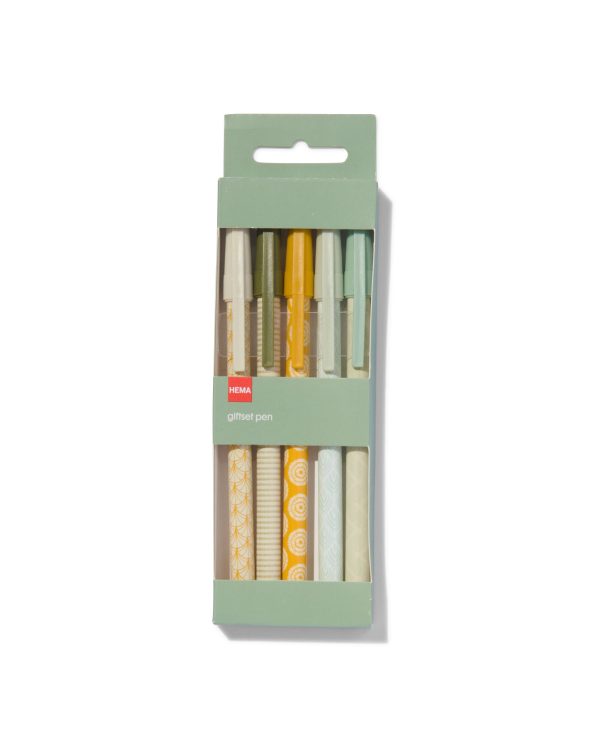 HEMA Pennenset Print - 5 Stuks