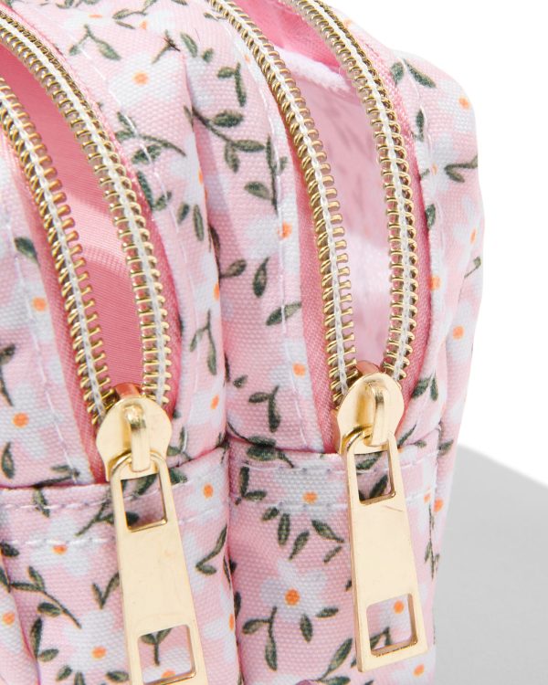 HEMA Etui Met Dubbele Rits Bloemen