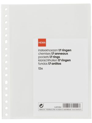 HEMA Insteekhoezen 17-rings - 12 Stuks