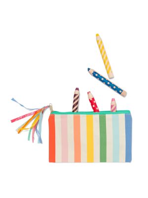 HEMA Etui Canvas Regenboog