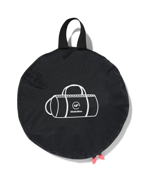 HEMA Opvouwbare Duffel Tas RPET 38L 53x26x28 Zwart