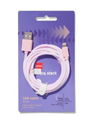 HEMA USB Laadkabel 8-pin 1.5m