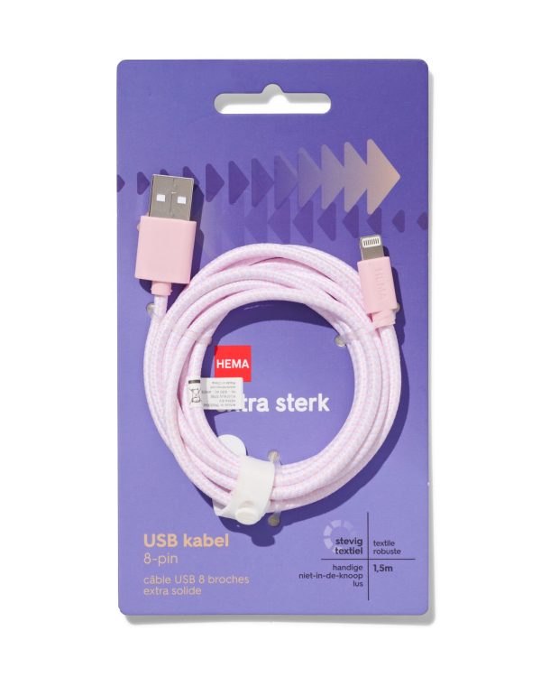 HEMA USB Laadkabel 8-pin 1.5m