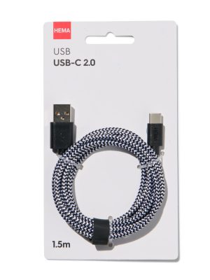 HEMA Laadkabel USB/USB-C 1.5m