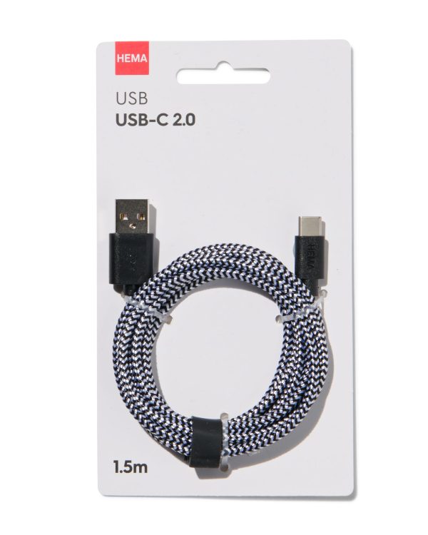 HEMA Laadkabel USB/USB-C 1.5m