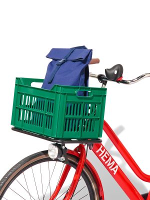 HEMA Fietskrat Recycled 30L Groen 30x40x35