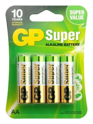 GP Super Alkaline AA Mignon penlite, blister 4