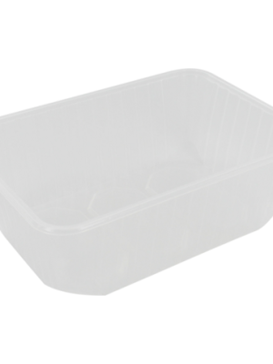 Bak | PP | 1000ml | kilobak | 186x133x63mm | transparant | 500 stuks