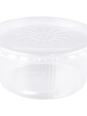 Bak | PP | 250ml | Ø101mm | rippelcup | transparant | 250 stuks