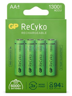 GP NiMH ReCyko+ AA 1300 blister 4