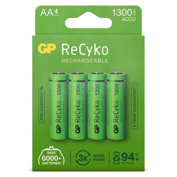 GP NiMH ReCyko+ AA 1300 blister 4