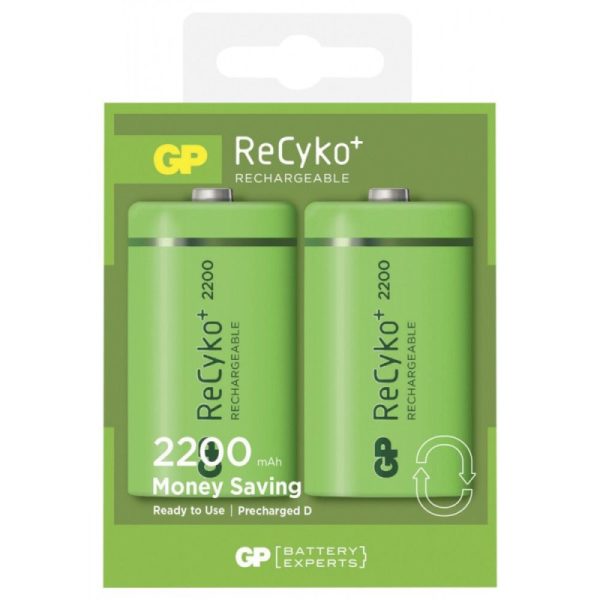 GP NiMH ReCyko+ D 2200 blister 2