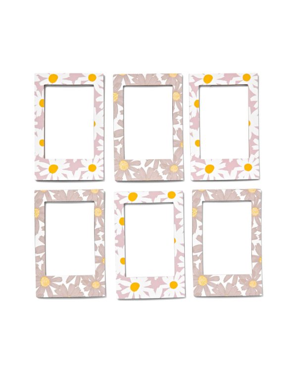 HEMA Instax Magnetische Fotolijst Bloemen - 6 Stuks