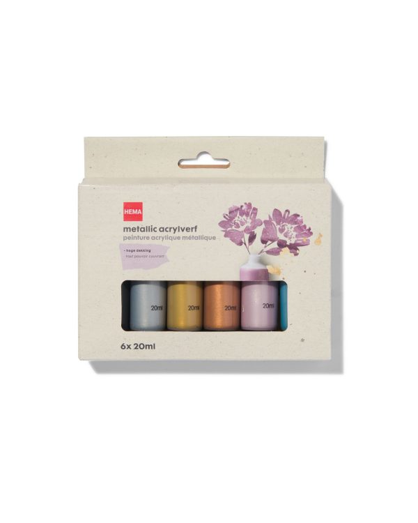 HEMA Acrylverf Metallic 6x20ml