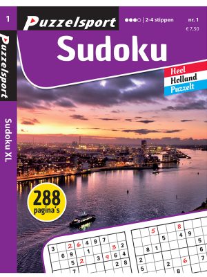 Puzzelsport Puzzelboek 288 pagina's Sudoku 2-4 Stippen