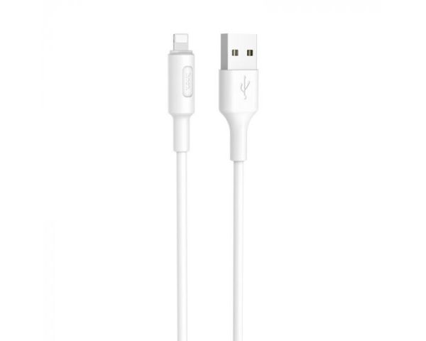 Hoco Charge&Synch Lightning Kabel Wit (1 meter)