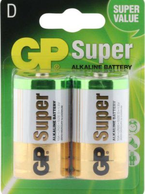 GP Super Alkaline D Mono grote staaf, blister 2