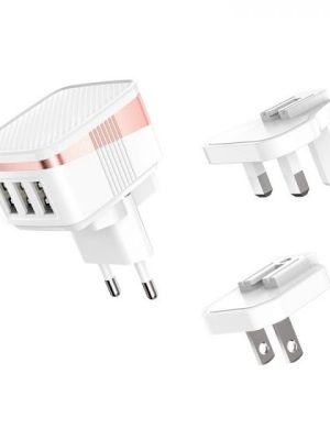 Hoco Triple Port Charger - Universeel US /UK / EU