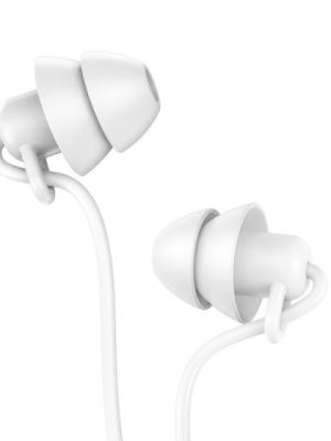 Hoco In-Ear Siliconen Oordopjes Slapen Met Muziek 3.5mm - Wit