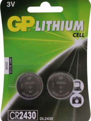 GP Lithium knoopcel CR2430, blister 2