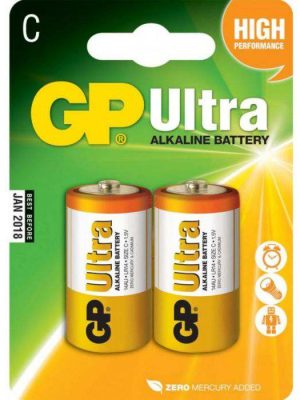 GP Alkaline Ultra C Baby, Kleine staaf, Blister 2