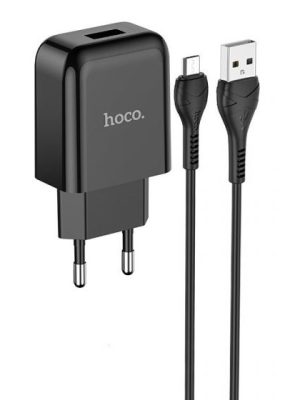 Hoco Vigour Travel Charger Set Micro USB - Zwart