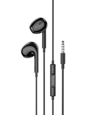 Hoco In Ear Oordopjes met draad en microfoon 3,5mm jack - Zwart