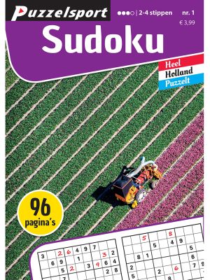 Puzzelsport Puzzelboek 96 pagina&apos;s Sudoku 2-4 Stippen