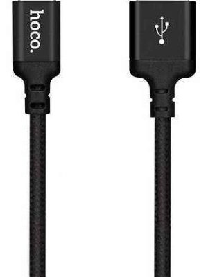 Hoco X14-C1B Charge&Synch USB-C oplaadkabel zwart 1 meter