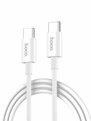 Hoco X23W Charge&Synch USB-C naar USB-C Kabel Wit 1 meter
