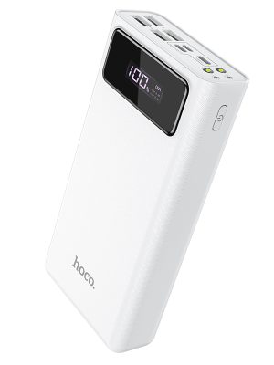 Hoco Powerbank 30000 mAh Wit Ultra 4x USB Poorten