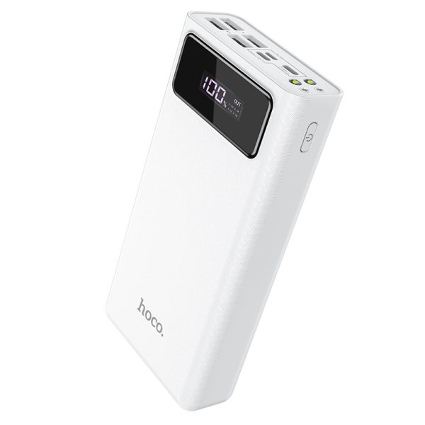 Hoco Powerbank 30000 mAh Wit Ultra 4x USB Poorten