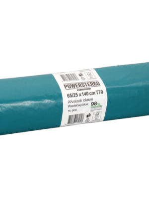 PowerSterko Afvalzak | Gerecycled LDPE | 65/ 25x140cm | T70 | blauw | 2 stuks