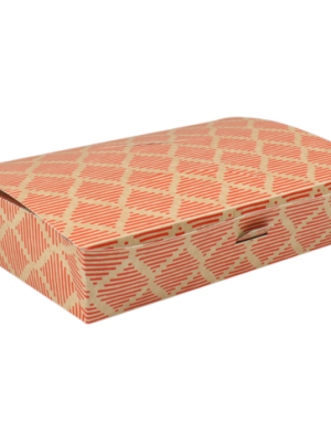 Sushibox | karton + PP | 215x135x50mm | rood | 225 stuks