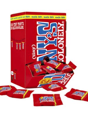 Chocolade tony chocolonely tiny melk doos 100 st | Dispenser a 100 stuk