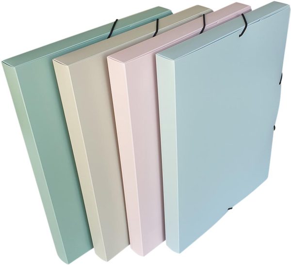 Bronyl elastobox Smooth, voor ft A4, uit PP, geassorteerde kleuren