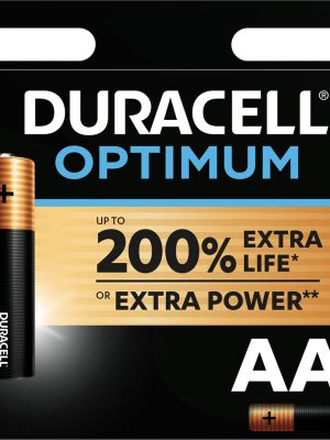 Duracell batterij Optimum AA, blister van 8 stuks